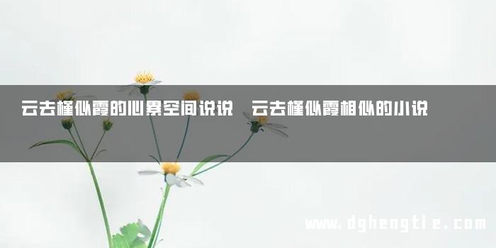 云去槿似霞的心累空间说说 云去槿似霞相似的小说